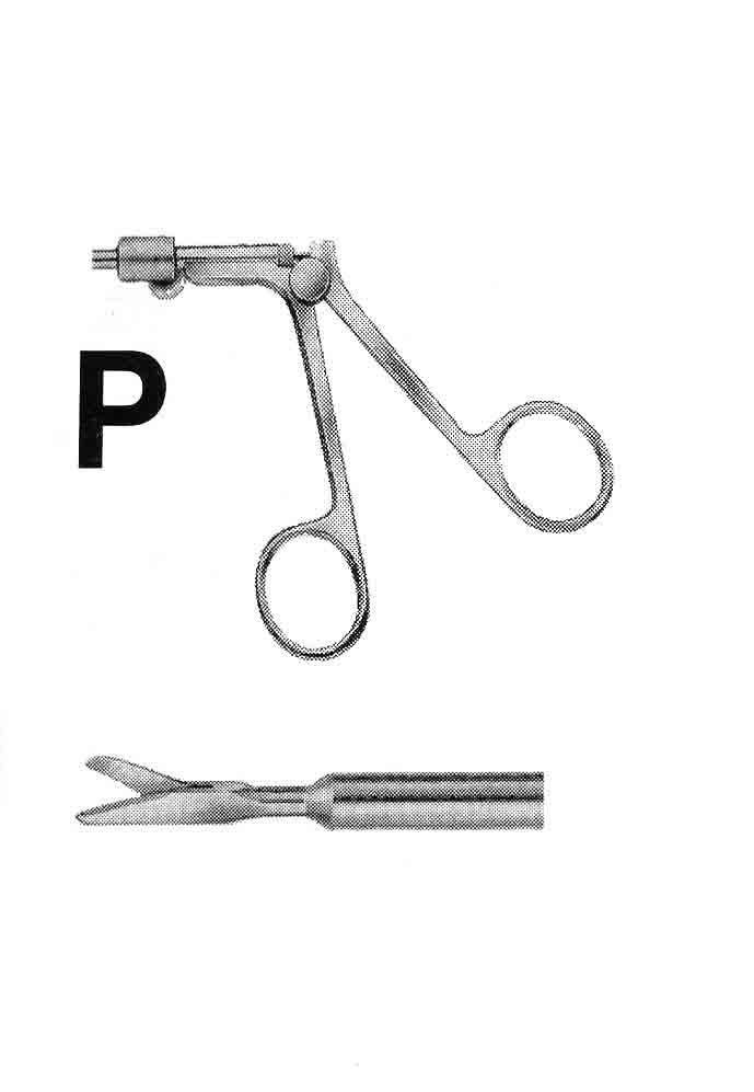 İZOLESİZ MAKAS P MODEL SAPLI  ÇAP : 5MM L:36CM